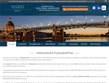 Tablet Screenshot of maris-avocat.com